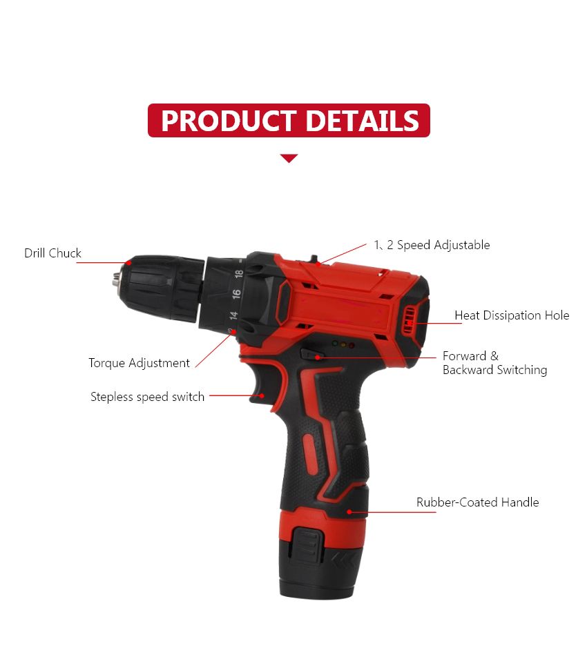 12V Cordless Drill