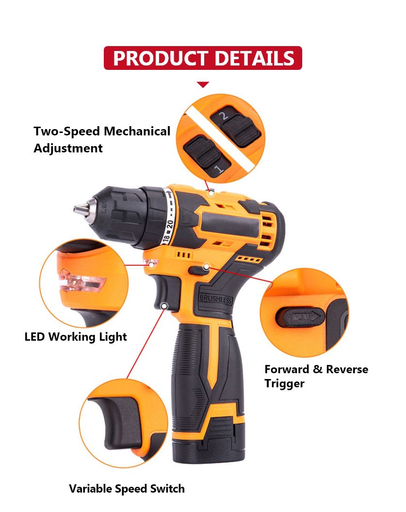 12V 35N·m Cordless Drill
