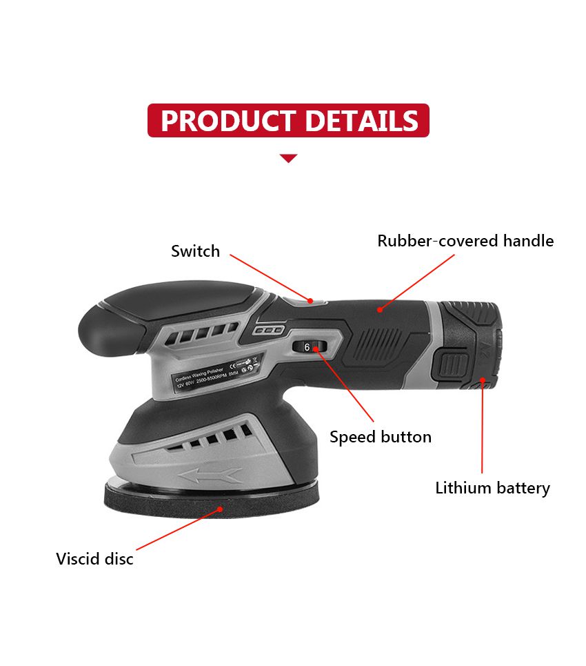 125mm 12V Cordless Polisher