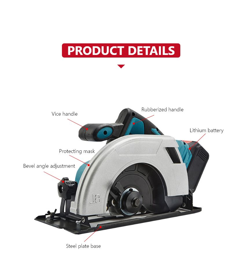 185mm 21V Cordless Circular Saw