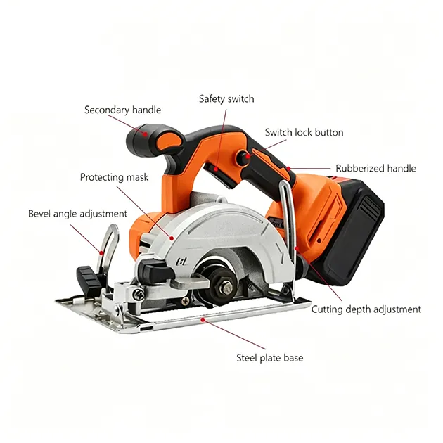 21V 125mm Cordless Circular Saw DC10501